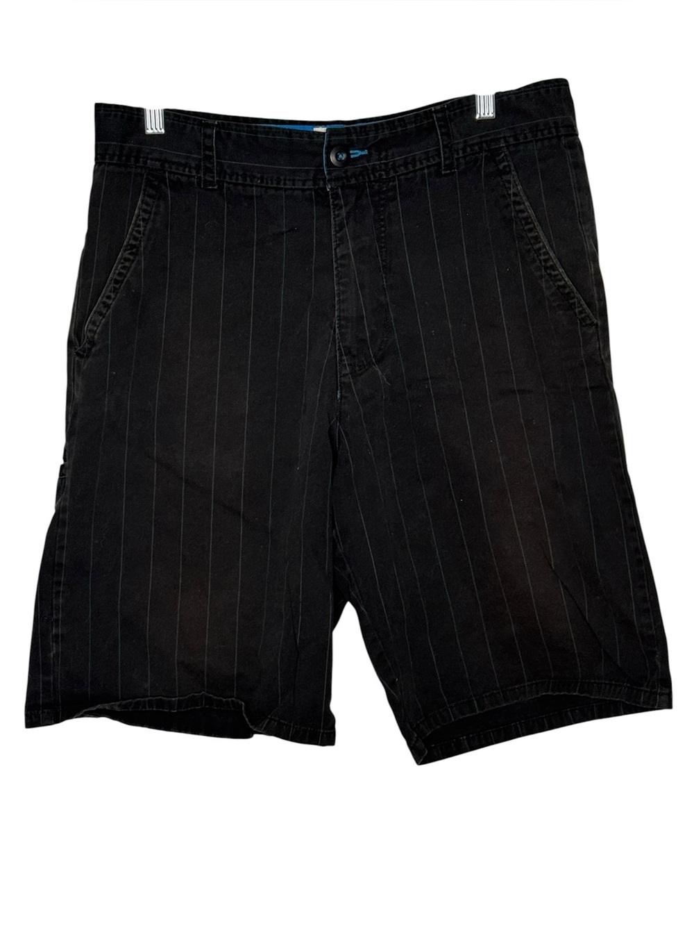 OP Ocean Pacific Cotton Pinstriped Shorts Men’s Size 34 Black/Gray